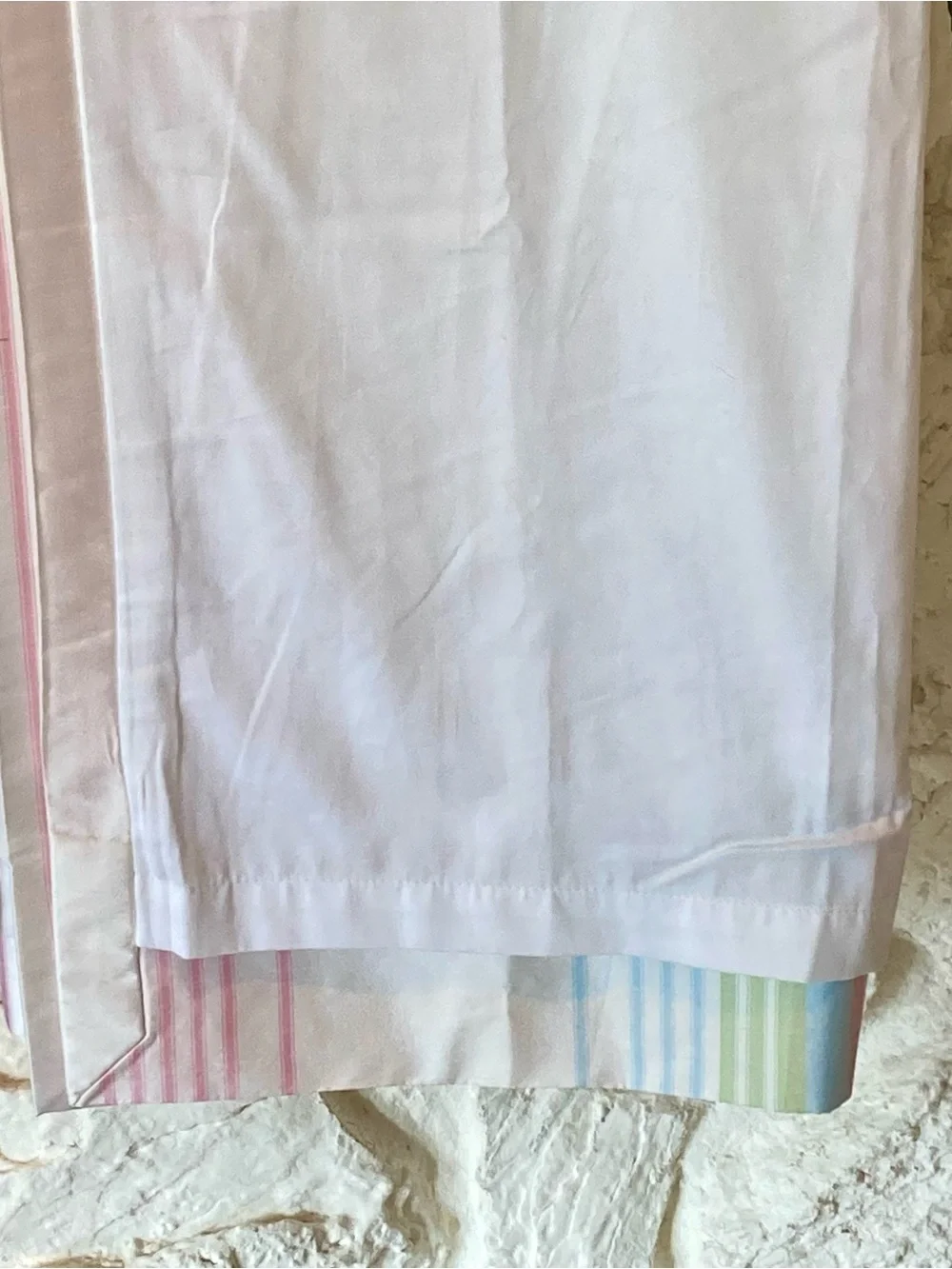 NWOT Pottery Barn Kids 50” x 63” curtain panel featuring a 100% silk panel